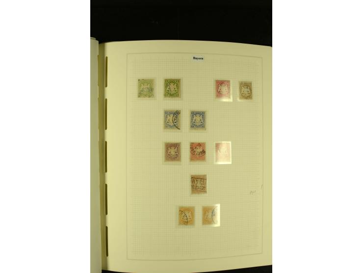1850/1920, gestempelte, recht reichhaltige Sammlung mit auch vielen Briefstücken, Briefen und kleinen Einheiten, oft nach Far