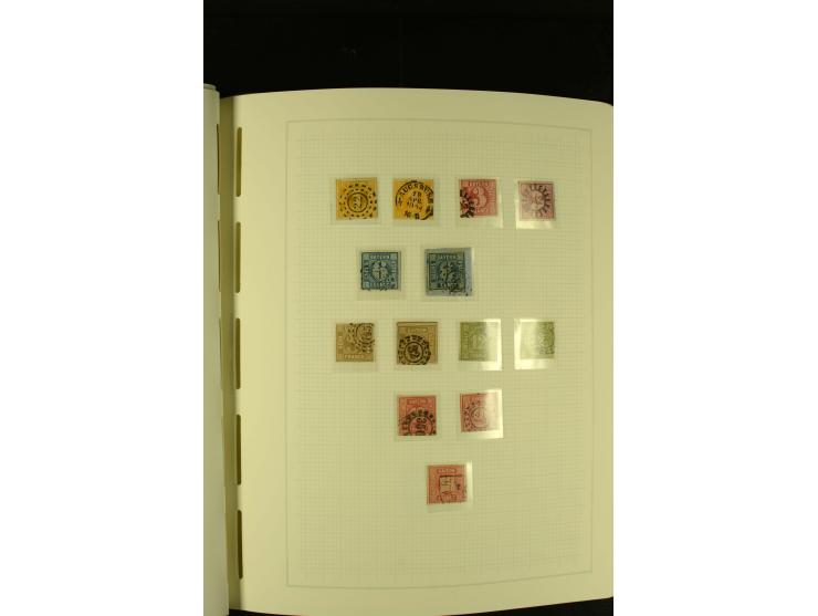 1850/1920, gestempelte, recht reichhaltige Sammlung mit auch vielen Briefstücken, Briefen und kleinen Einheiten, oft nach Far