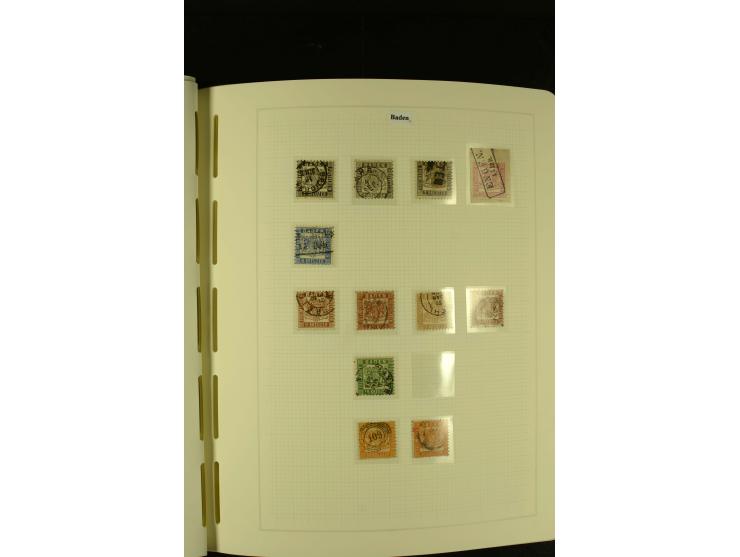 1850/1920, gestempelte, recht reichhaltige Sammlung mit auch vielen Briefstücken, Briefen und kleinen Einheiten, oft nach Far