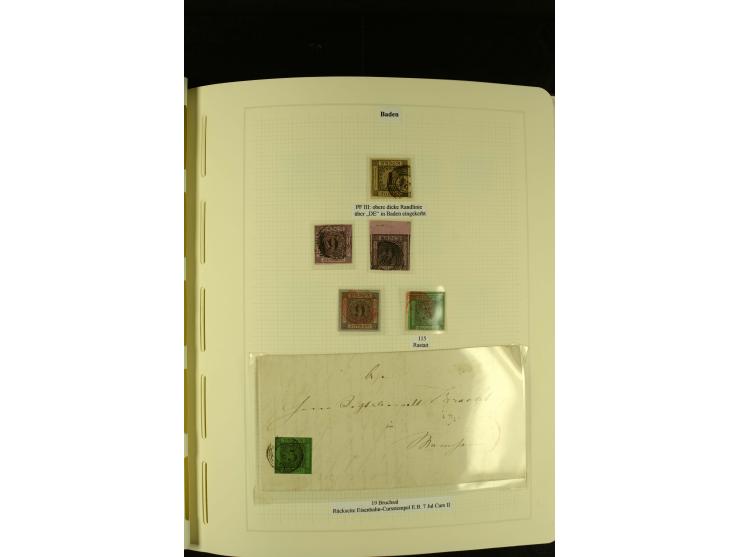 1850/1920, gestempelte, recht reichhaltige Sammlung mit auch vielen Briefstücken, Briefen und kleinen Einheiten, oft nach Far