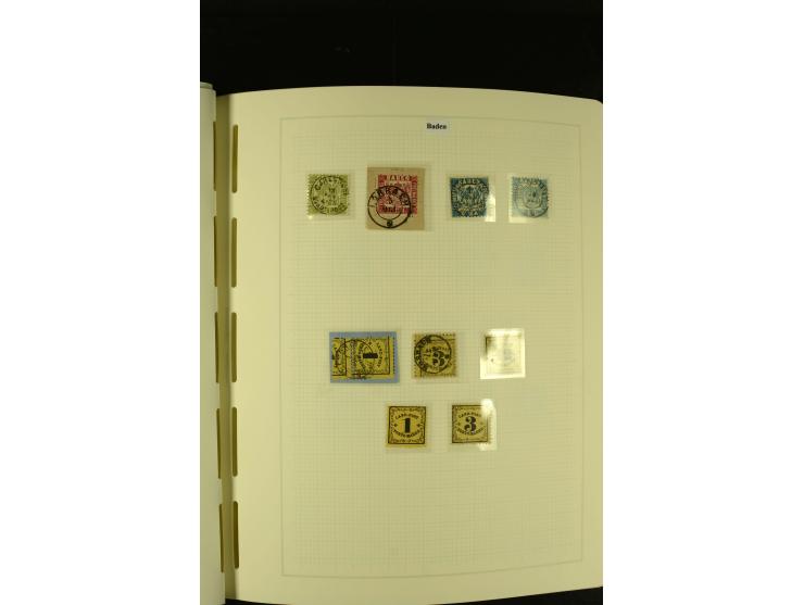1850/1920, gestempelte, recht reichhaltige Sammlung mit auch vielen Briefstücken, Briefen und kleinen Einheiten, oft nach Far