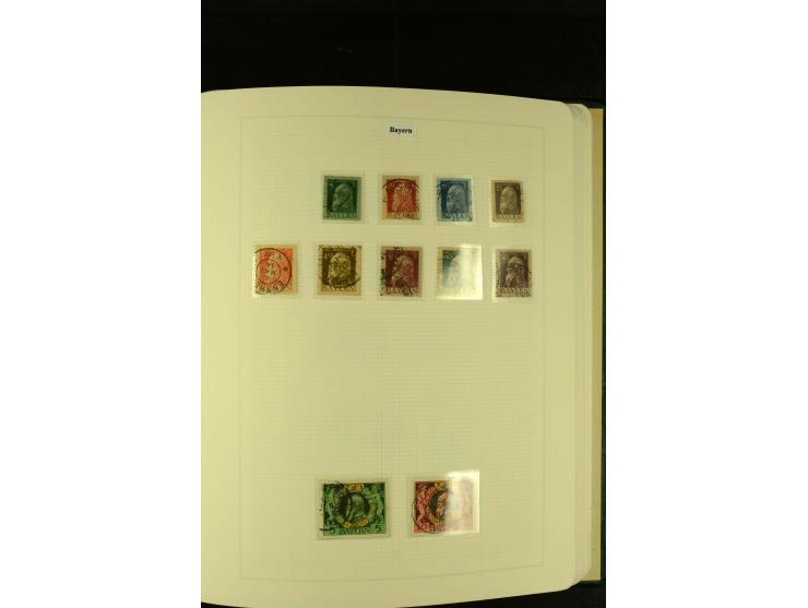 1850/1920, gestempelte, recht reichhaltige Sammlung mit auch vielen Briefstücken, Briefen und kleinen Einheiten, oft nach Far