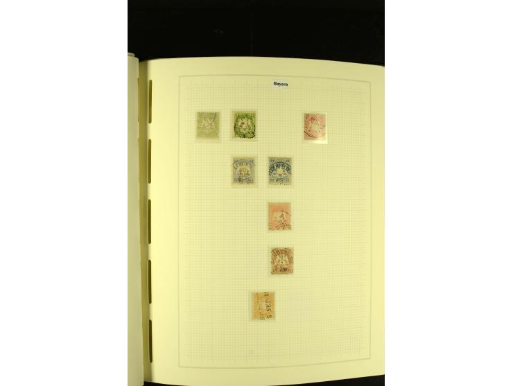 1850/1920, gestempelte, recht reichhaltige Sammlung mit auch vielen Briefstücken, Briefen und kleinen Einheiten, oft nach Far