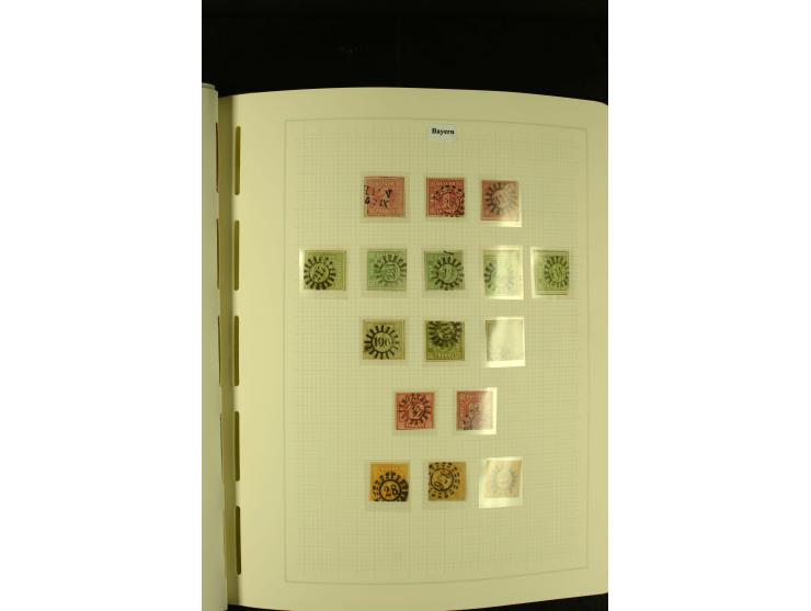 1850/1920, gestempelte, recht reichhaltige Sammlung mit auch vielen Briefstücken, Briefen und kleinen Einheiten, oft nach Far