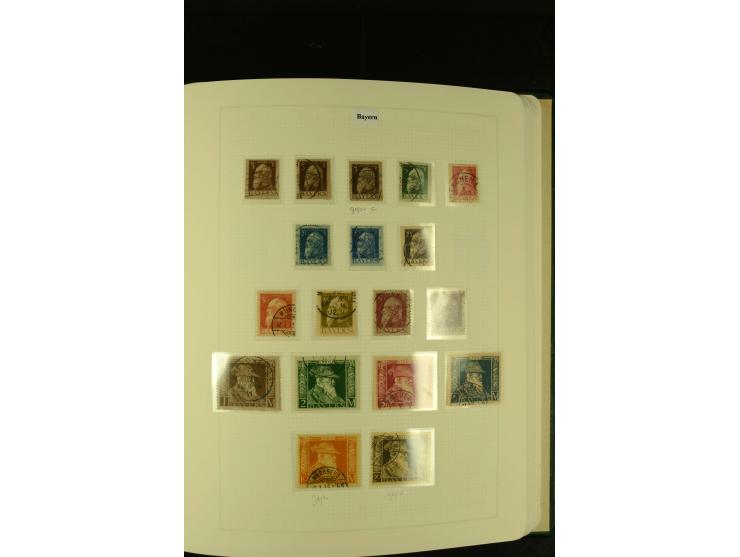 1850/1920, gestempelte, recht reichhaltige Sammlung mit auch vielen Briefstücken, Briefen und kleinen Einheiten, oft nach Far
