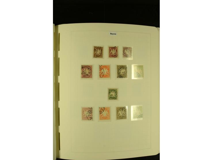 1850/1920, gestempelte, recht reichhaltige Sammlung mit auch vielen Briefstücken, Briefen und kleinen Einheiten, oft nach Far