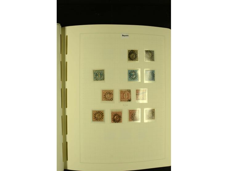 1850/1920, gestempelte, recht reichhaltige Sammlung mit auch vielen Briefstücken, Briefen und kleinen Einheiten, oft nach Far