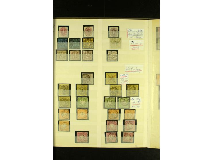 1850/1923, ungebrauchte und gestempelte Partie mit guten Ausgaben, teils Mängel