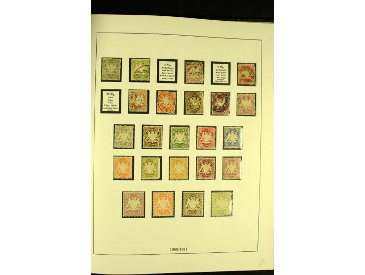1850/1920, ungebrauchte und gestempelte Sammlung mit mittleren Ausgaben, übliche Erhaltung