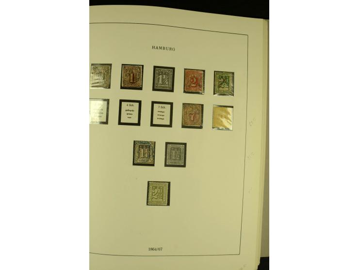 1850/1920, ungebrauchte und gestempelte Sammlung mit mittleren Ausgaben, übliche Erhaltung