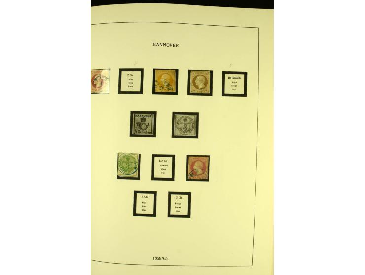 1850/1920, ungebrauchte und gestempelte Sammlung mit mittleren Ausgaben, übliche Erhaltung