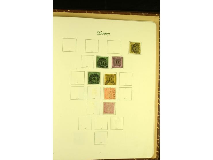 1850/1920, ungebrauchte und gestempelte Sammlung mit mittleren Ausgaben, übliche Erhaltung