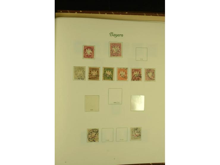 1850/1920, ungebrauchte und gestempelte Sammlung mit mittleren Ausgaben, übliche Erhaltung