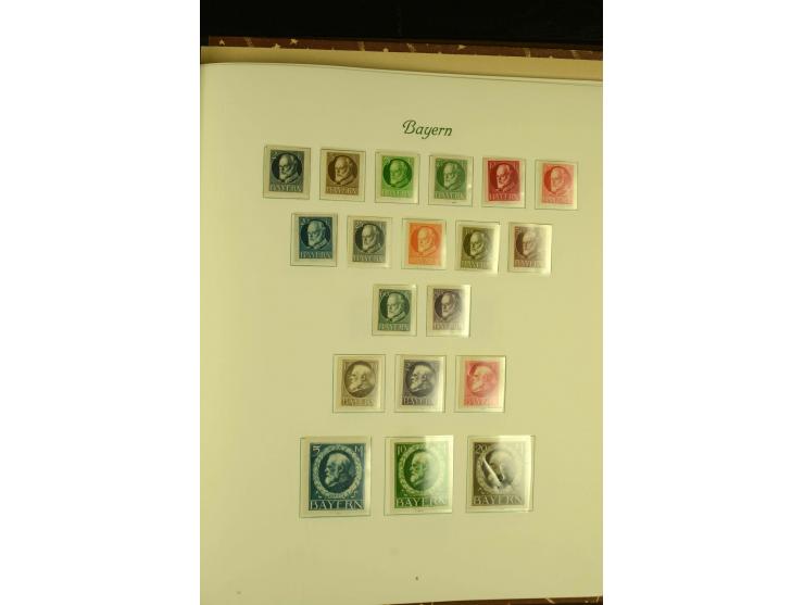 1850/1920, ungebrauchte und gestempelte Sammlung mit mittleren Ausgaben, übliche Erhaltung