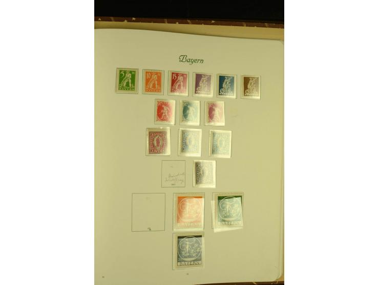 1850/1920, ungebrauchte und gestempelte Sammlung mit mittleren Ausgaben, übliche Erhaltung