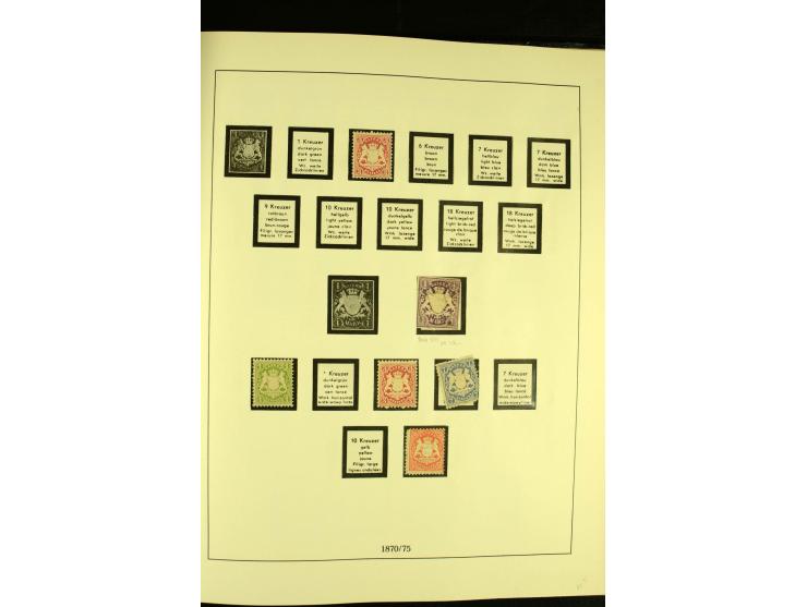 1850/1920, ungebrauchte und gestempelte Sammlung mit mittleren Ausgaben, übliche Erhaltung