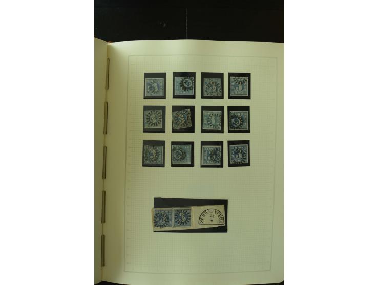 1849/1920, postfrische, ungebrauchte und gestempelte umfangreiche Sammlung, dabei Quadratausgaben sehr reichhaltig, viele gut