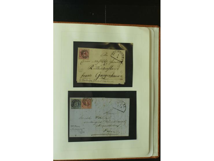 1849/1920, postfrische, ungebrauchte und gestempelte umfangreiche Sammlung, dabei Quadratausgaben sehr reichhaltig, viele gut