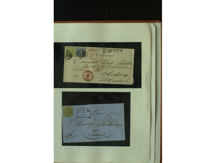 1849/1920, postfrische, ungebrauchte und gestempelte umfangreiche Sammlung, dabei Quadratausgaben sehr reichhaltig, viele gut