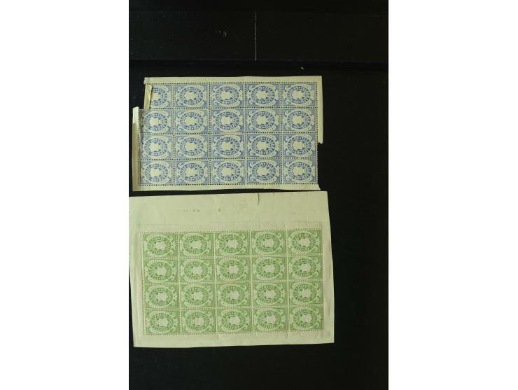 1849/1920, postfrische, ungebrauchte und gestempelte umfangreiche Sammlung, dabei Quadratausgaben sehr reichhaltig, viele gut