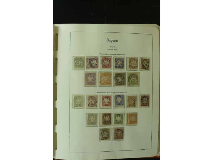 1849/1920, postfrische, ungebrauchte und gestempelte umfangreiche Sammlung, dabei Quadratausgaben sehr reichhaltig, viele gut