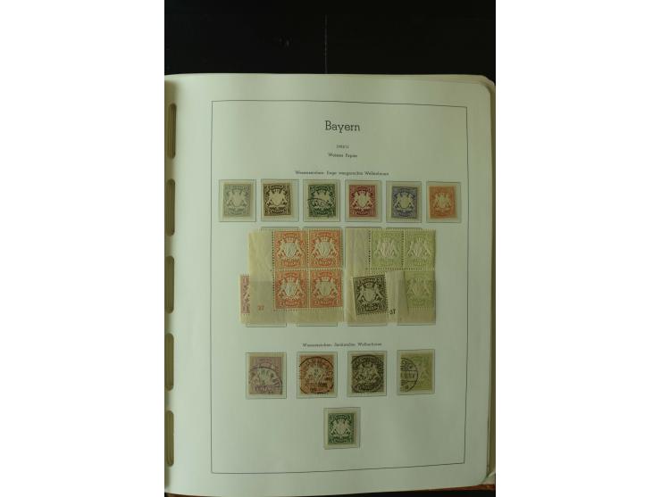 1849/1920, postfrische, ungebrauchte und gestempelte umfangreiche Sammlung, dabei Quadratausgaben sehr reichhaltig, viele gut