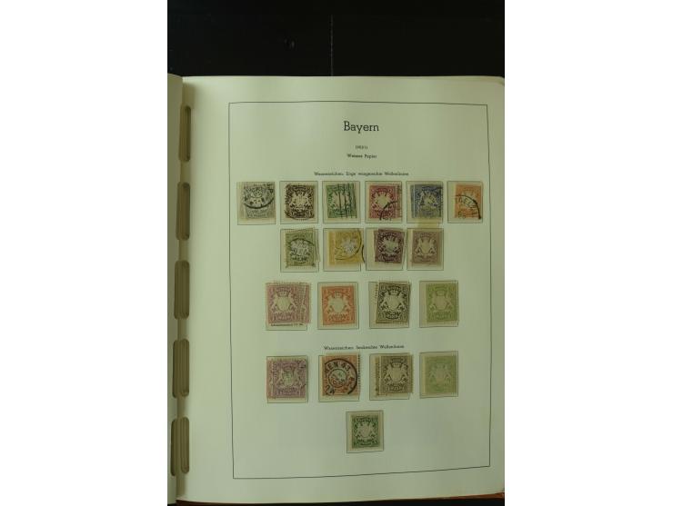 1849/1920, postfrische, ungebrauchte und gestempelte umfangreiche Sammlung, dabei Quadratausgaben sehr reichhaltig, viele gut