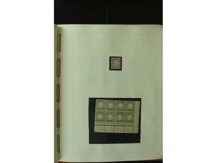 1849/1920, postfrische, ungebrauchte und gestempelte umfangreiche Sammlung, dabei Quadratausgaben sehr reichhaltig, viele gut