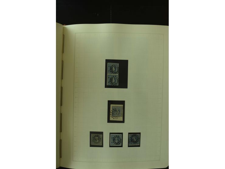 1849/1920, postfrische, ungebrauchte und gestempelte umfangreiche Sammlung, dabei Quadratausgaben sehr reichhaltig, viele gut