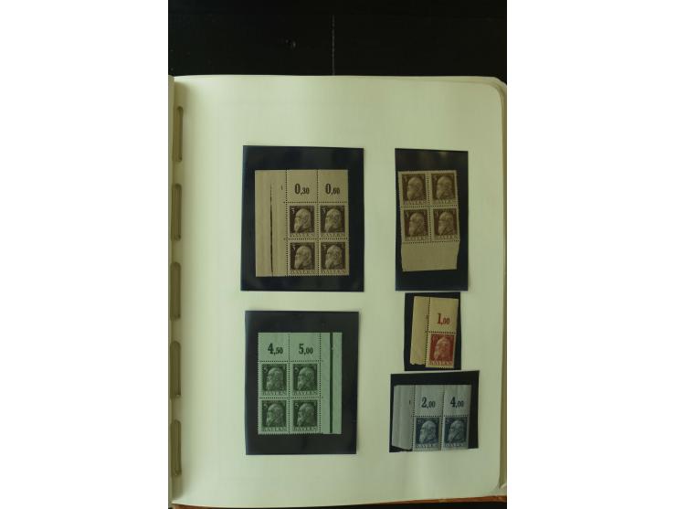 1849/1920, postfrische, ungebrauchte und gestempelte umfangreiche Sammlung, dabei Quadratausgaben sehr reichhaltig, viele gut