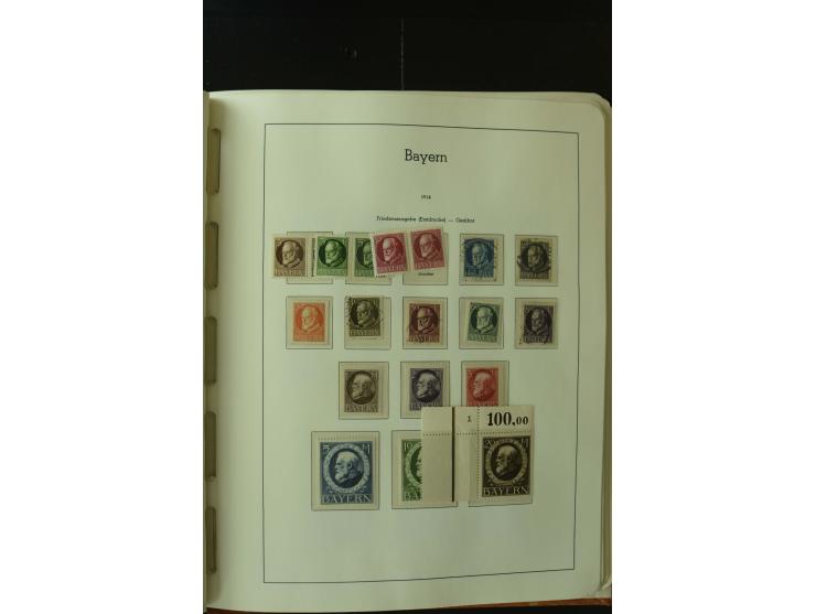 1849/1920, postfrische, ungebrauchte und gestempelte umfangreiche Sammlung, dabei Quadratausgaben sehr reichhaltig, viele gut