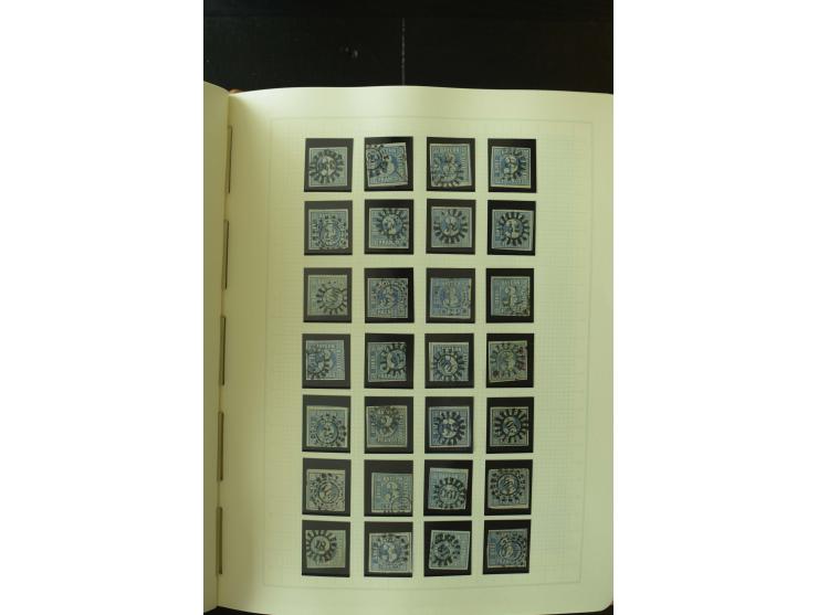 1849/1920, postfrische, ungebrauchte und gestempelte umfangreiche Sammlung, dabei Quadratausgaben sehr reichhaltig, viele gut