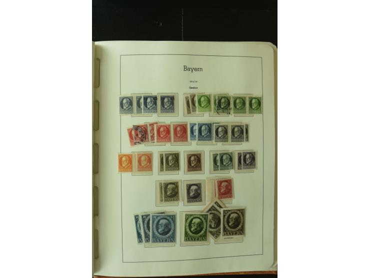 1849/1920, postfrische, ungebrauchte und gestempelte umfangreiche Sammlung, dabei Quadratausgaben sehr reichhaltig, viele gut