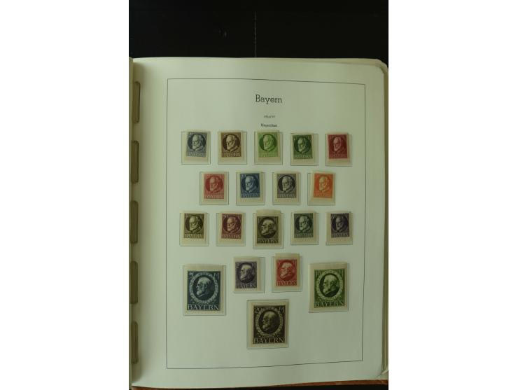 1849/1920, postfrische, ungebrauchte und gestempelte umfangreiche Sammlung, dabei Quadratausgaben sehr reichhaltig, viele gut