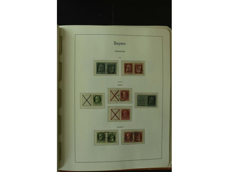 1849/1920, postfrische, ungebrauchte und gestempelte umfangreiche Sammlung, dabei Quadratausgaben sehr reichhaltig, viele gut
