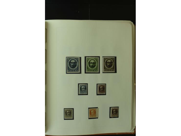 1849/1920, postfrische, ungebrauchte und gestempelte umfangreiche Sammlung, dabei Quadratausgaben sehr reichhaltig, viele gut
