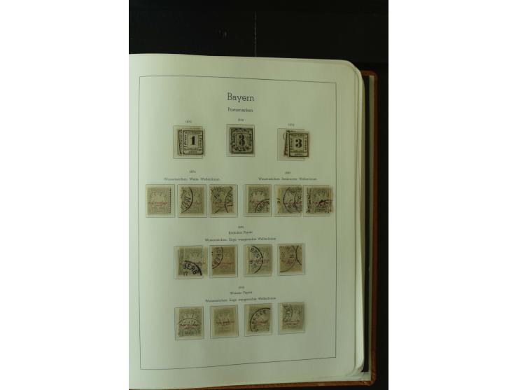 1849/1920, postfrische, ungebrauchte und gestempelte umfangreiche Sammlung, dabei Quadratausgaben sehr reichhaltig, viele gut