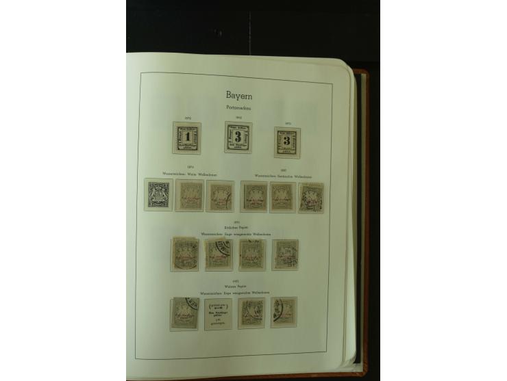 1849/1920, postfrische, ungebrauchte und gestempelte umfangreiche Sammlung, dabei Quadratausgaben sehr reichhaltig, viele gut