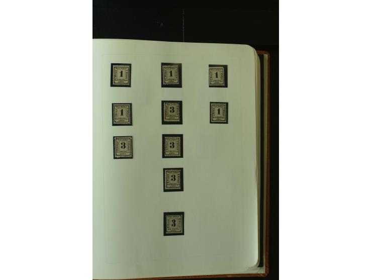 1849/1920, postfrische, ungebrauchte und gestempelte umfangreiche Sammlung, dabei Quadratausgaben sehr reichhaltig, viele gut