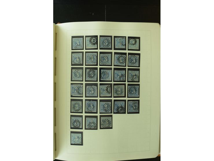 1849/1920, postfrische, ungebrauchte und gestempelte umfangreiche Sammlung, dabei Quadratausgaben sehr reichhaltig, viele gut