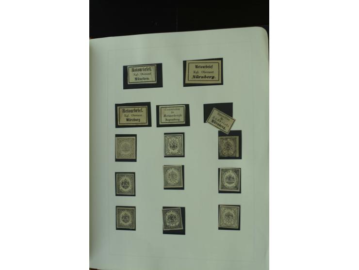 1849/1920, postfrische, ungebrauchte und gestempelte umfangreiche Sammlung, dabei Quadratausgaben sehr reichhaltig, viele gut