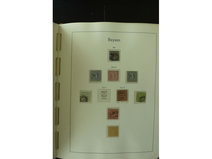 1849/1920, postfrische, ungebrauchte und gestempelte umfangreiche Sammlung, dabei Quadratausgaben sehr reichhaltig, viele gut