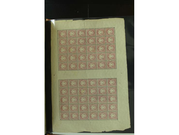 1849/1920, postfrische, ungebrauchte und gestempelte umfangreiche Sammlung, dabei Quadratausgaben sehr reichhaltig, viele gut