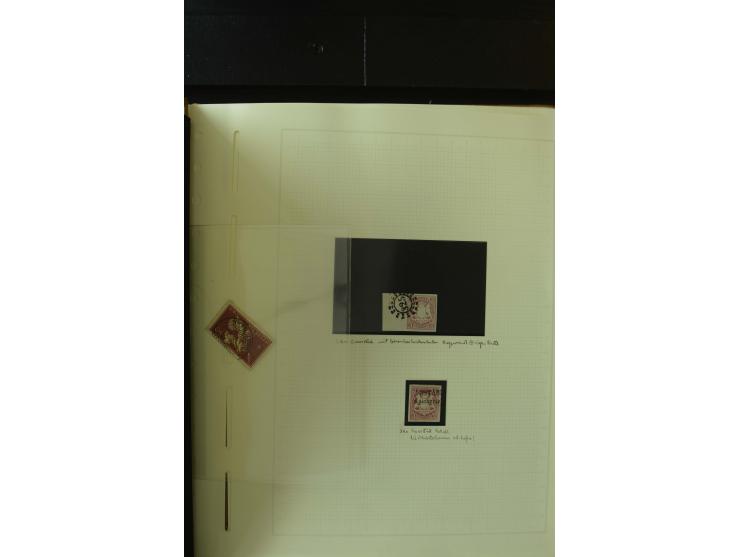 1849/1920, postfrische, ungebrauchte und gestempelte umfangreiche Sammlung, dabei Quadratausgaben sehr reichhaltig, viele gut