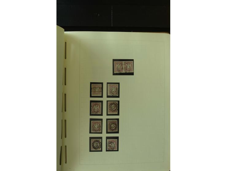 1849/1920, postfrische, ungebrauchte und gestempelte umfangreiche Sammlung, dabei Quadratausgaben sehr reichhaltig, viele gut