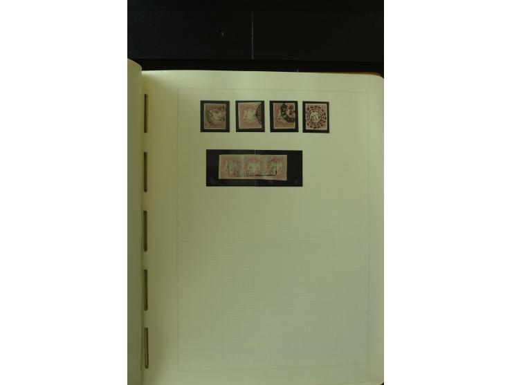 1849/1920, postfrische, ungebrauchte und gestempelte umfangreiche Sammlung, dabei Quadratausgaben sehr reichhaltig, viele gut