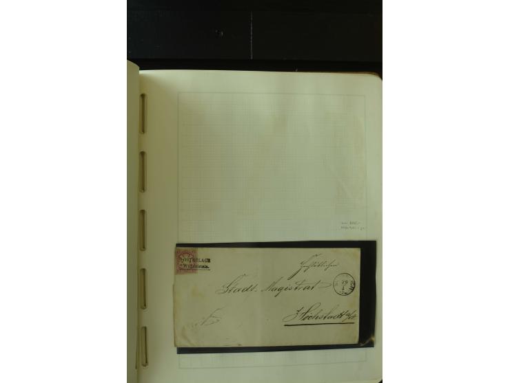 1849/1920, postfrische, ungebrauchte und gestempelte umfangreiche Sammlung, dabei Quadratausgaben sehr reichhaltig, viele gut
