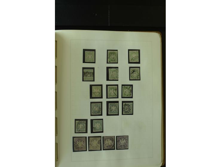 1849/1920, postfrische, ungebrauchte und gestempelte umfangreiche Sammlung, dabei Quadratausgaben sehr reichhaltig, viele gut