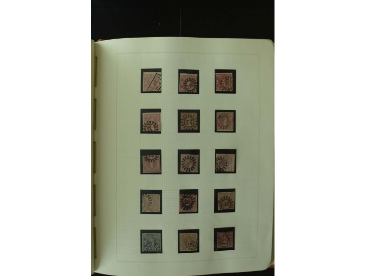 1849/1920, postfrische, ungebrauchte und gestempelte umfangreiche Sammlung, dabei Quadratausgaben sehr reichhaltig, viele gut