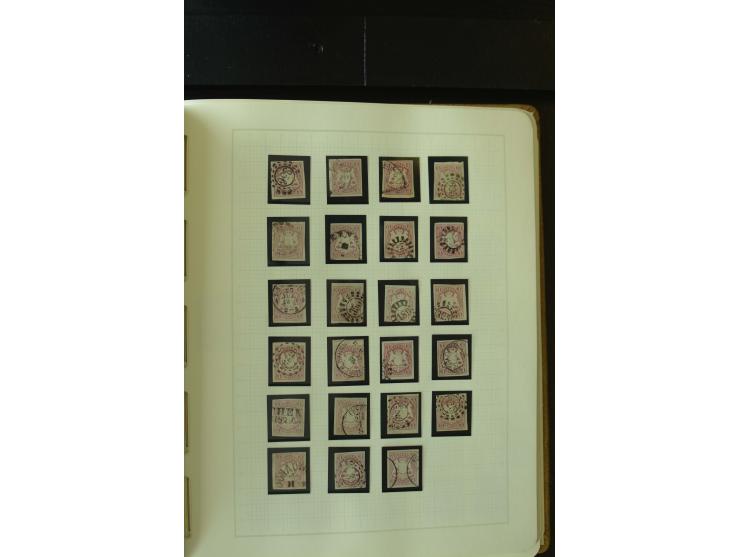 1849/1920, postfrische, ungebrauchte und gestempelte umfangreiche Sammlung, dabei Quadratausgaben sehr reichhaltig, viele gut